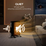 HOMCOM 2kW Nine Fin Oil-Filled Radiator - Black