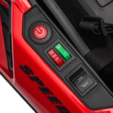 HOMCOM 24V Electric Go Kart for Kids with Adjustable Seat for 6-12 Years, Red