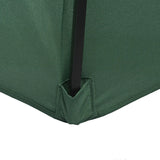 Outsunny Garden 3 m Parasol Umbrella, Outdoor Market Table Umbrella Sun Shade Canopy with 8 Ribs, Easy Push to Open, Green