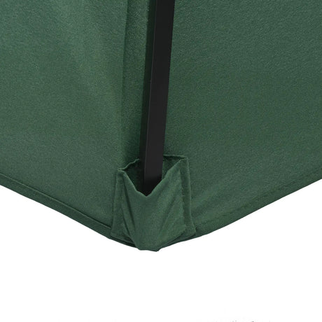 Outsunny Garden 3 m Parasol Umbrella, Outdoor Market Table Umbrella Sun Shade Canopy with 8 Ribs, Easy Push to Open, Green