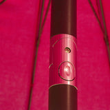 Outsunny 2.5m Shanghai Garden Parasol Umbrella with Crank & Tilt, Adjustable Outdoor Sun Shade, Red