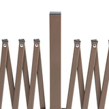 Outsunny Expanding Trellis Fence Freestanding Movable Fence Foldable Garden Screen Panel Aluminium, 405cm x 103.5cm, Dark Brown