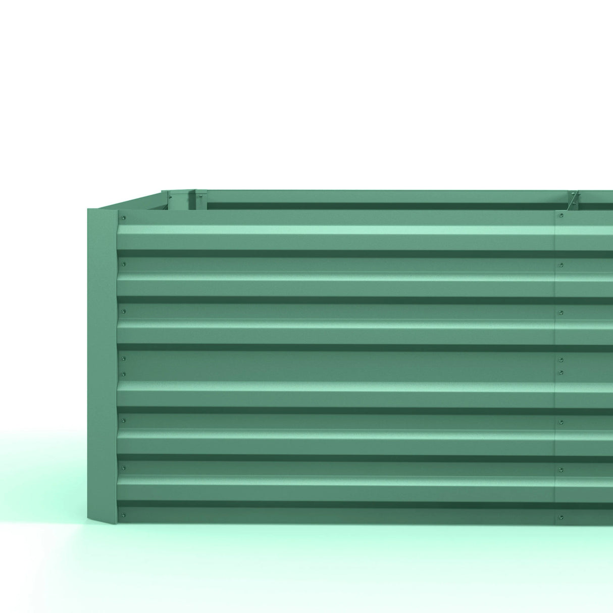 Outsunny Raised Beds for Garden, Galvanised Steel Outdoor Planters with Multi-reinforced Rods, 180 x 90 x 59 cm, Light Green