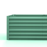 Outsunny Raised Beds for Garden, Galvanised Steel Outdoor Planters with Multi-reinforced Rods, 180 x 90 x 59 cm, Light Green