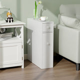 White wooden bathroom cabinet side cabinet niche cabinet white