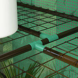 Outsunny 46 x 143cm Three-Shelf Mini Greenhouse - Green
