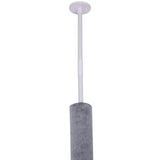 PawHut Floor to Ceiling Cat Tree Height Adjustable 230-260cm, 5-Tier Cat Tower with Scratching Post, Hammock, Perches, Climbing Activity Centre for Indoor Kittens, Grey