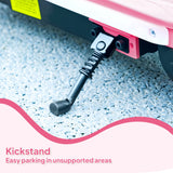 AIYAPLAY Electric Scooter for Kids 6-14 Years, with Colourful Lights, Pink