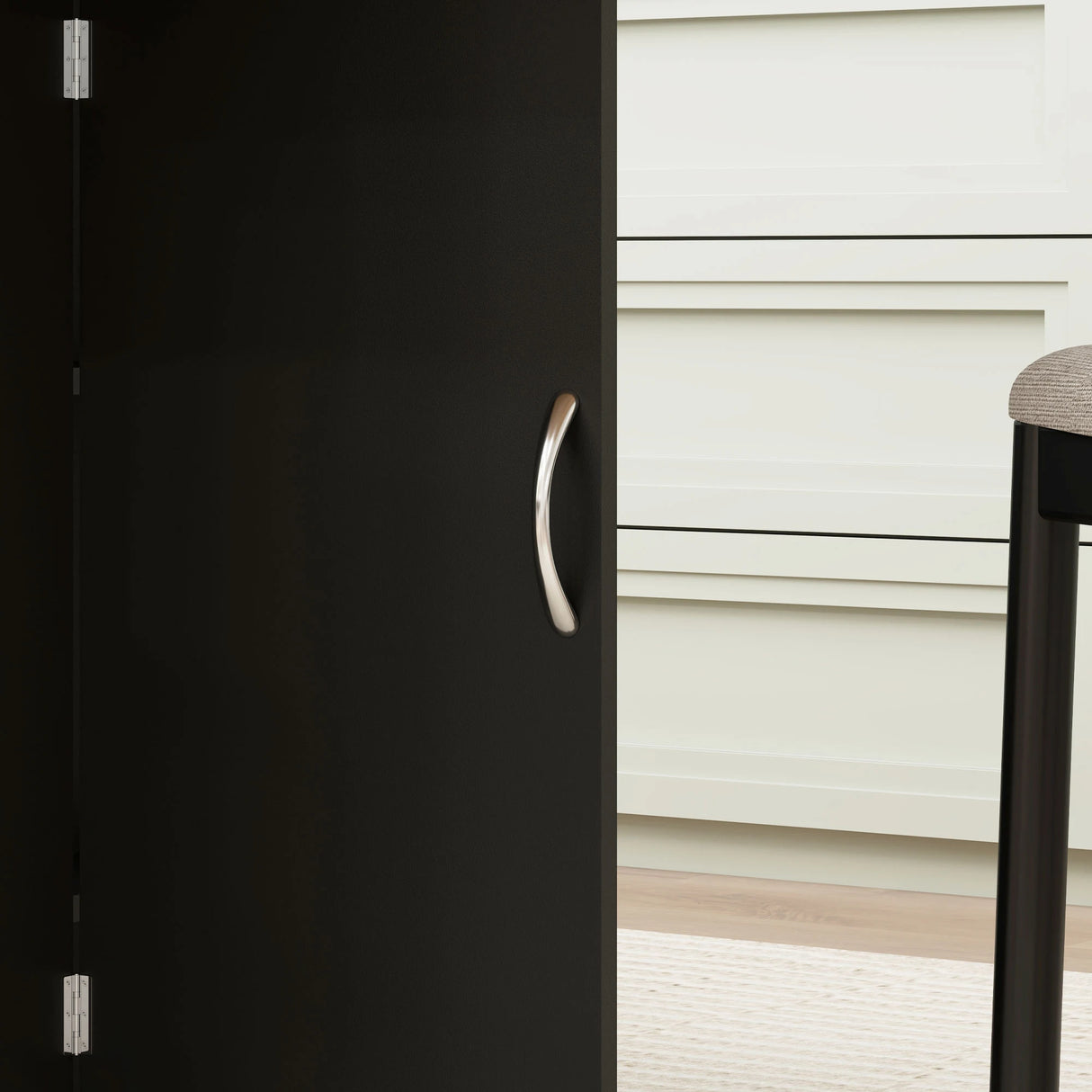 HOMCOM Folding Dining Table, Drop Leaf Table with 2-Tier Shelves, Rolling Casters, for Small Spaces, Kitchen, Oak and Black