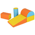 5 pcs. Foam building blocks Giant building blocks for romping &amp; climbing Large building blocks Orange + Yellow