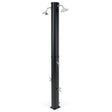 9.3 Gallon Solar Heated Outdoor Shower with Dual Shower Heads-Black