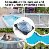 Solar Pool Heater with Rotatable Hose Connectors and Foldable Legs