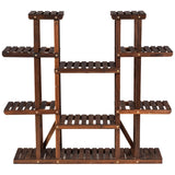 6 Tier Wood Plant Stand Flower Shelf Rack Holder