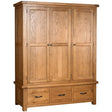 Triple Wardrobe With 3 Drawers