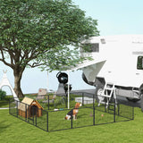 PawHut 16 Panels Heavy Duty Puppy Playpen, for Small Dogs, Indoor and Outdoor Use - Grey