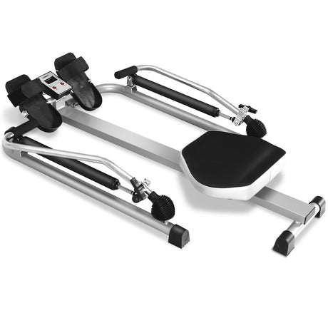 Exercise Adjustable Double Hydraulic Resistance Rowing Machine