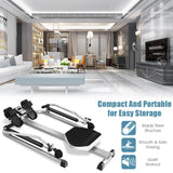 Exercise Adjustable Double Hydraulic Resistance Rowing Machine