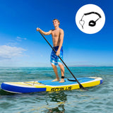 11 Feet Inflatable Stand Up Paddle Board with Aluminum Paddle-Yellow