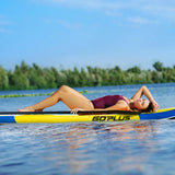 11 Feet Inflatable Stand Up Paddle Board with Aluminum Paddle-Yellow