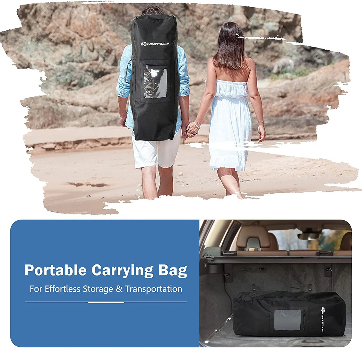 10 Feet Inflatable Stand Up Paddle Board with Backpack Leash Aluminum Paddle-L