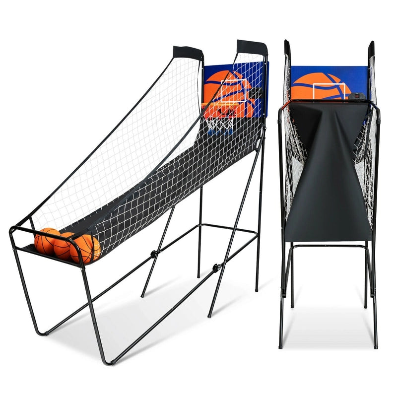 Portable Arcade Basketball Game with Electronic Scorer for Indoor Party