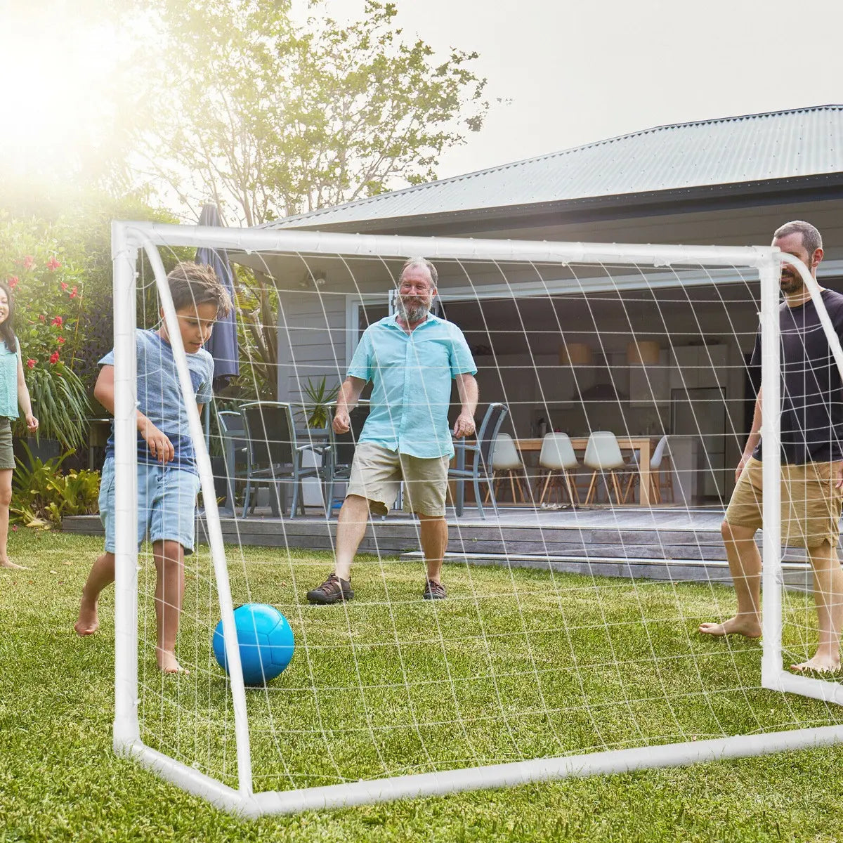 1.8m x 1.2m Portable Kids Soccer Goal for Backyard & Training