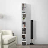 HOMCOM 204 CD Tall Narrow Media Storage Tower - White