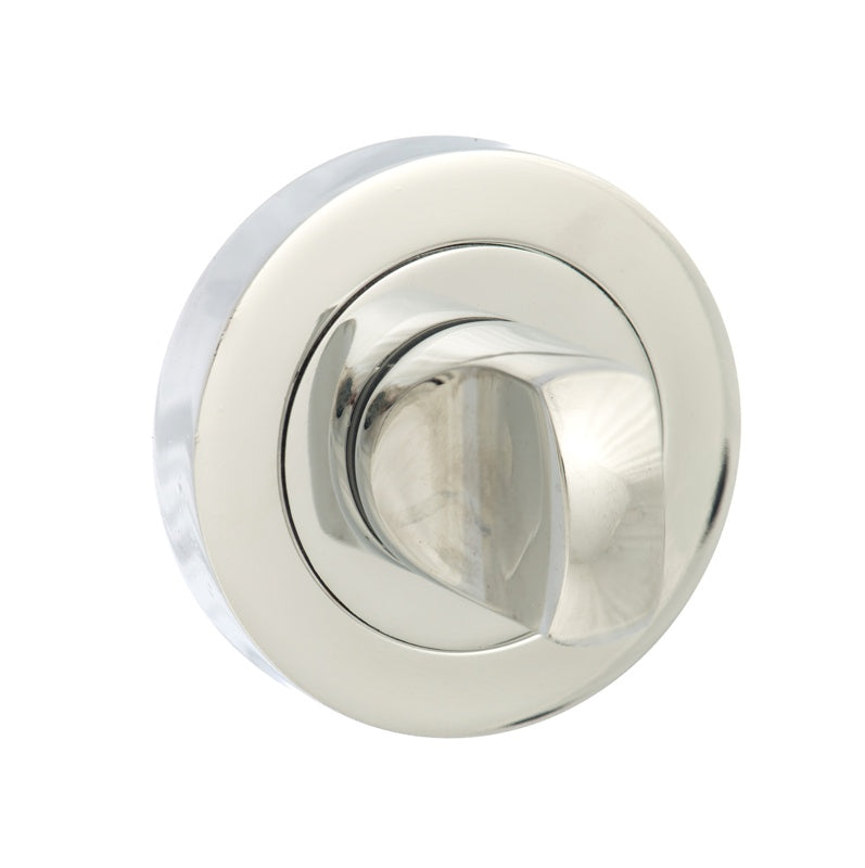 Senza Pari WC Turn and Release on Round Rose - Polished Chrome - Each