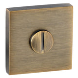 Senza Pari WC Turn and Release *for use with ADBCE* on Flush Square Rose - Weathered Antique Bronze - Each