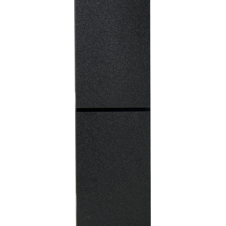 HOMCOM 8-Tier Freestanding Bookcase w/ Melamine Surface Anti-Tipping Foot Pads Home Display Storage Grid Stand Bedroom Living Room Furniture Modern Style - Black