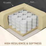 HOMCOM Massage Recliner Armchair with 150 Recline, Faux Leather, Side Pocket, Black