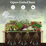 Wooden Square Garden Vegetable Flower Bed