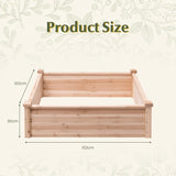 Wooden Square Garden Vegetable Flower Bed