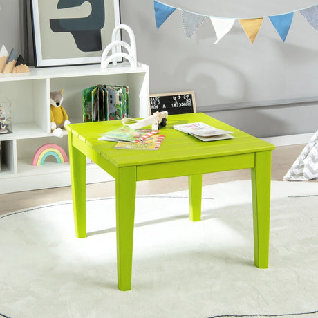 25.5 Inch Square Kids Activity Play Table-Green