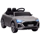 AIYAPLAY Audi Q8 e-tron Sportback Licensed 12V Ride on Car w/ Remote, 4 Spring Suspension Wheels, Headlamps, Music, Horn - Grey