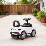 AIYAPLAY Land Rover Licensed Toddler Ride on Car with Horn, Engine Sounds, Under-Seat Storage, for 18-36 Months, White