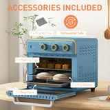 HOMCOM 20L 90-230 Mini Electric Oven - Blue