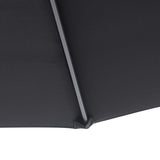 Outsunny 3 m Banana Parasol-Black