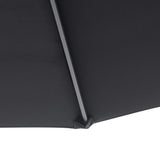 Outsunny 3 m Banana Parasol-Black