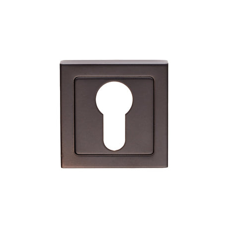 ESCUTCHEON - EURO PROFILE - PUSH-ON SQUARE ROSE_x005F
 - MATT BLACK - EACH
