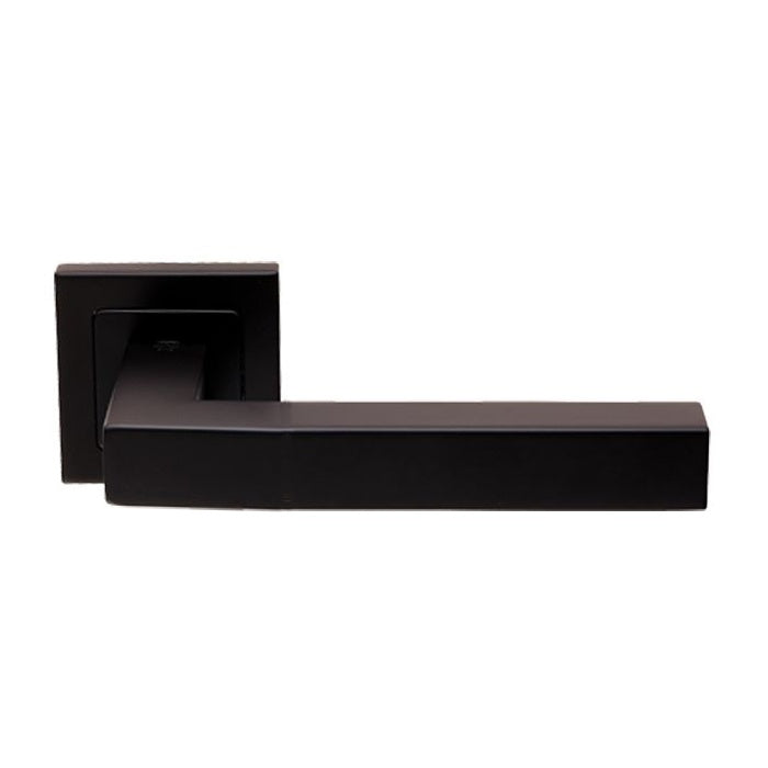 ALVAR LEVER ON SPRUNG PUSH-ON SQUARE ROSE_x005F
 - MATT BLACK - PAIR