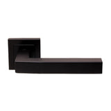 ALVAR LEVER ON SPRUNG PUSH-ON SQUARE ROSE_x005F
 - MATT BLACK - PAIR