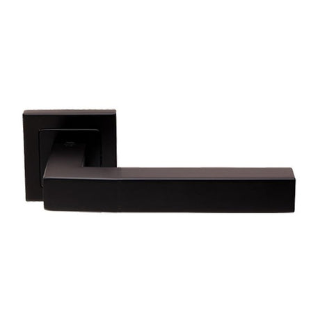 ALVAR LEVER ON SPRUNG PUSH-ON SQUARE ROSE_x005F
 - MATT BLACK - PAIR