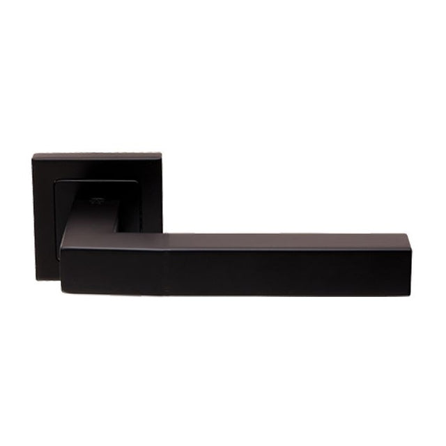 ALVAR LEVER ON SPRUNG PUSH-ON SQUARE ROSE_x005F
 - MATT BLACK - PAIR