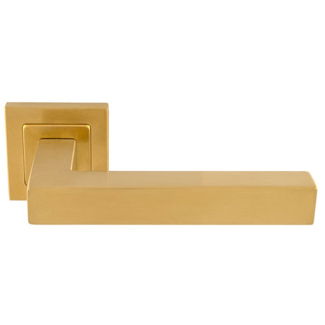 ALVAR LEVER ON SPRUNG PUSH-ON SQUARE ROSE_x005F
 - SATIN PVD - PAIR