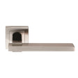TANGE LEVER ON SPRUNG PUSH-ON SQUARE ROSE_x005F
 - SATIN STAINLESS STEEL - PAIR