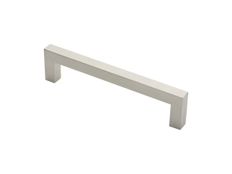19MM DIA. SQUARE MITRED PULL HANDLE - 225MM C/C - BOLT THROUGH FIXING_x005F
 - SATIN STAINLESS STEEL - EACH