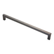 19MM DIA. SQUARE MITRED PULL HANDLE - 450MM C/C - BOLT THROUGH FIXING_x005F
 - MATT BLACK - EACH