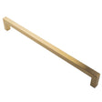 19MM DIA. SQUARE MITRED PULL HANDLE - 450MM C/C - BOLT THROUGH FIXING_x005F
 - SATIN PVD - EACH