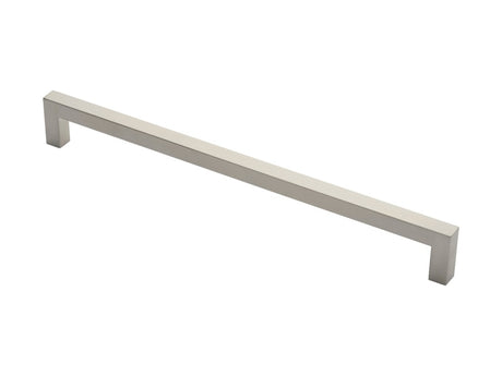 19MM DIA. SQUARE MITRED PULL HANDLE - 450MM C/C - BOLT THROUGH FIXING_x005F
 - SATIN STAINLESS STEEL - EACH